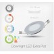 LED Rond Extra-Plat Downlight 3W 3000K