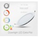 LED Rond Extra-Plat Downlight 18W (Cadre Blanc)