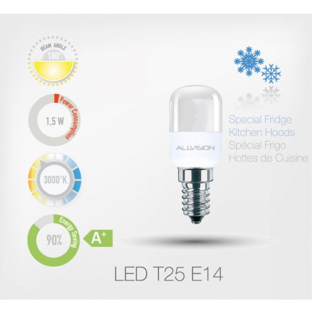 LED Mini Sphère 1,5W E14 (Spécial Frigo)
