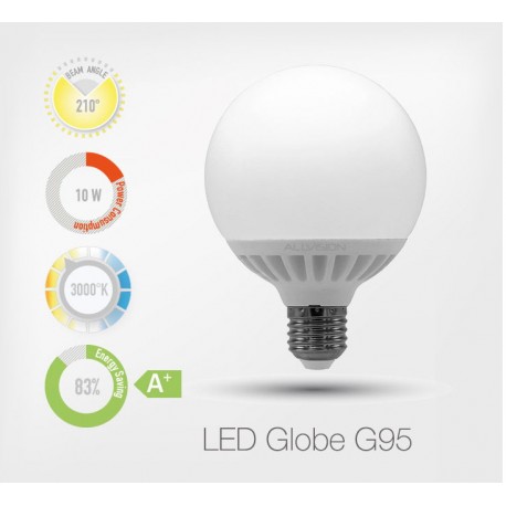 LED Globe 10W E27 3000K